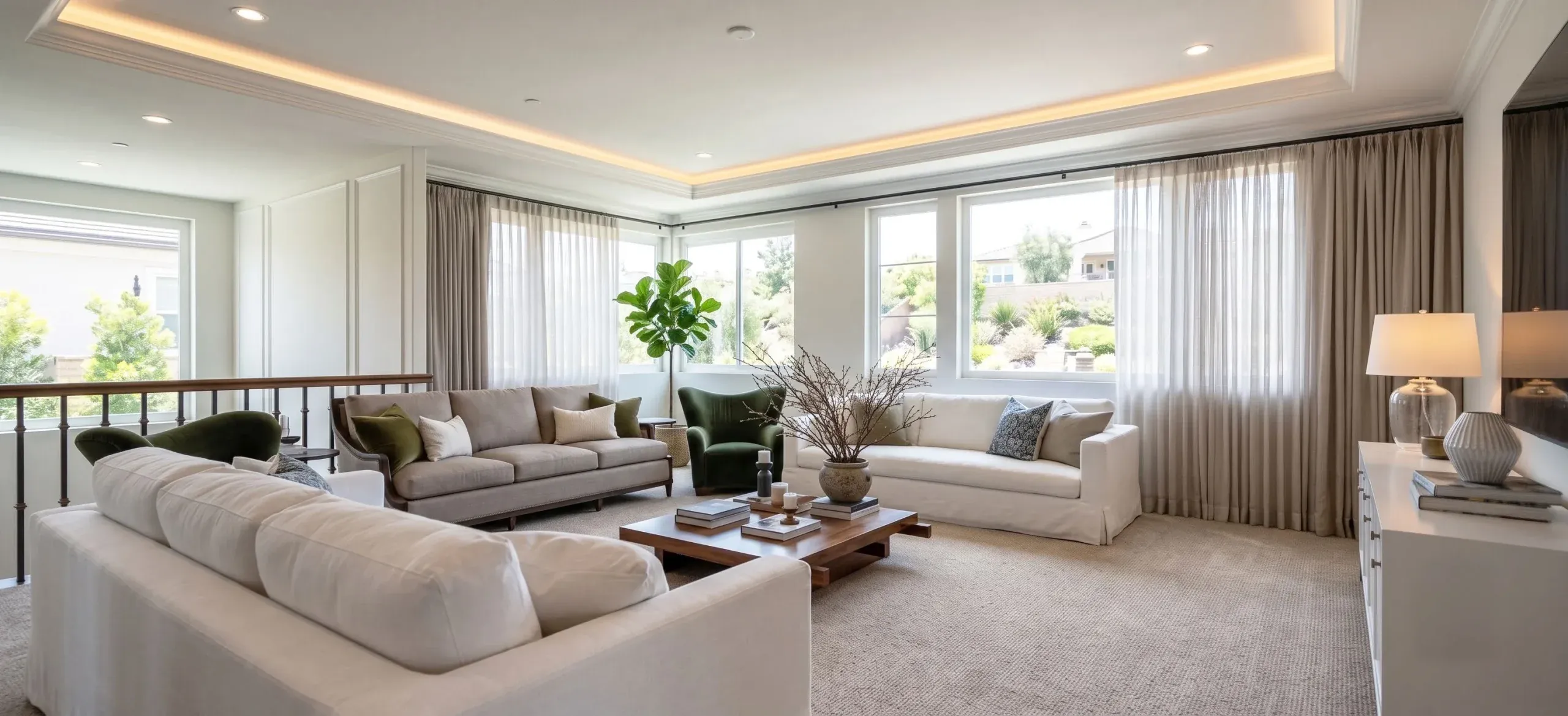 Arcadia residence second-floor living room, furniture proposal