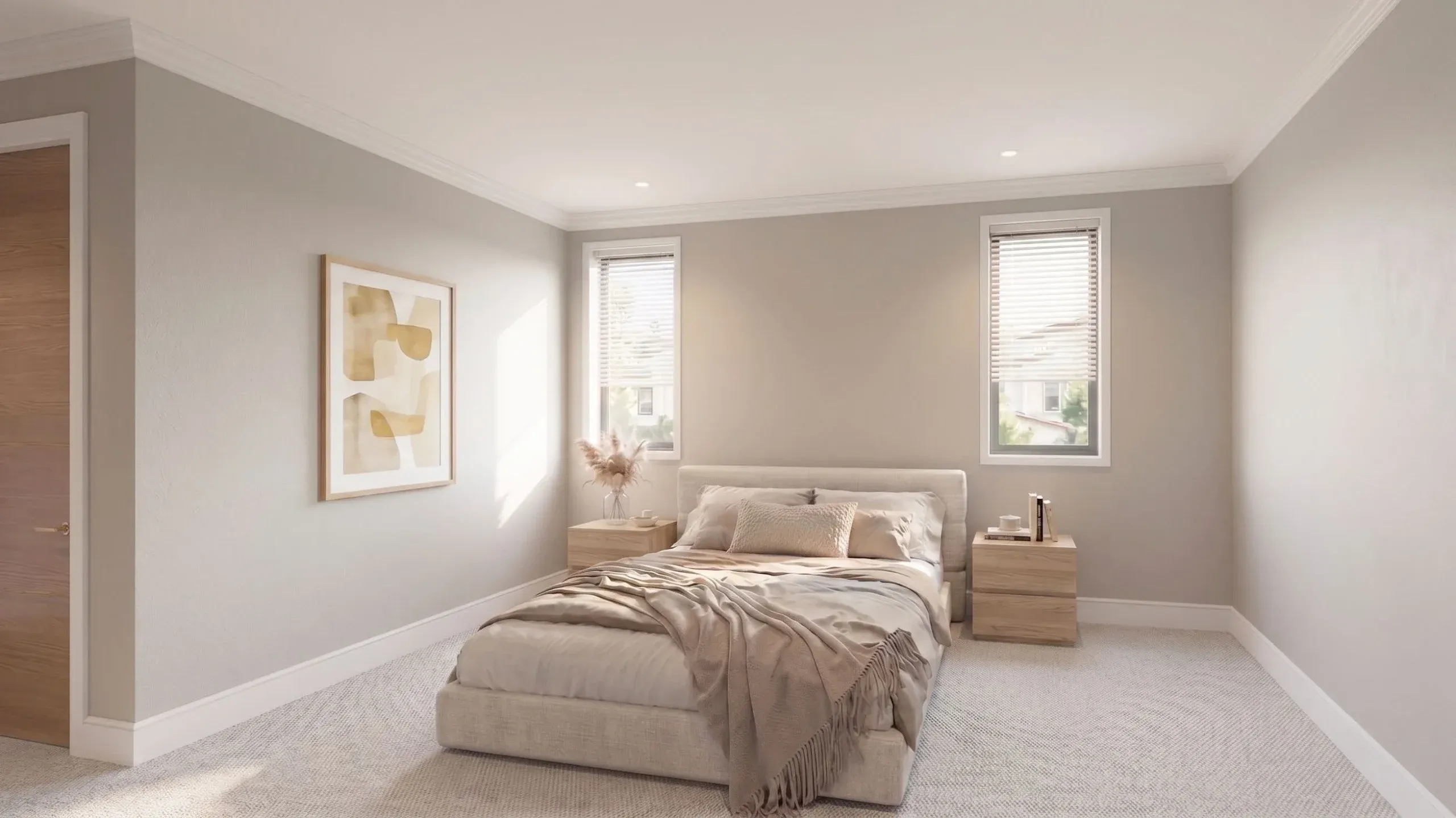 Arcadia residence standard bedroom and hallway, furniture proposal