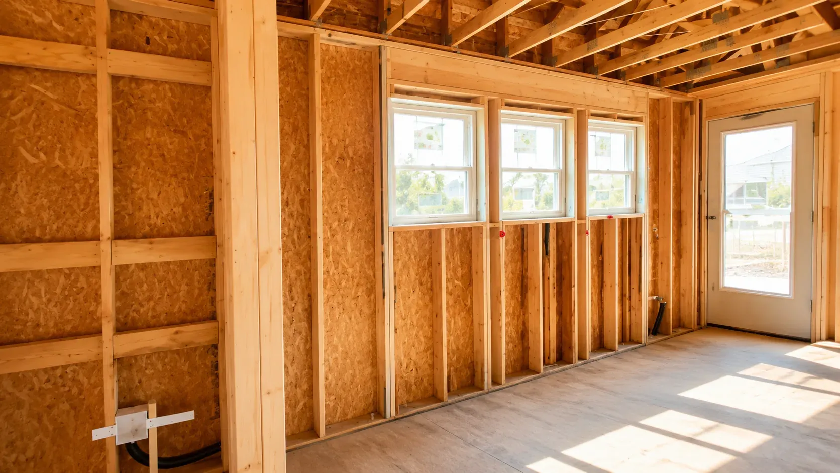 Interior framing and structural work
