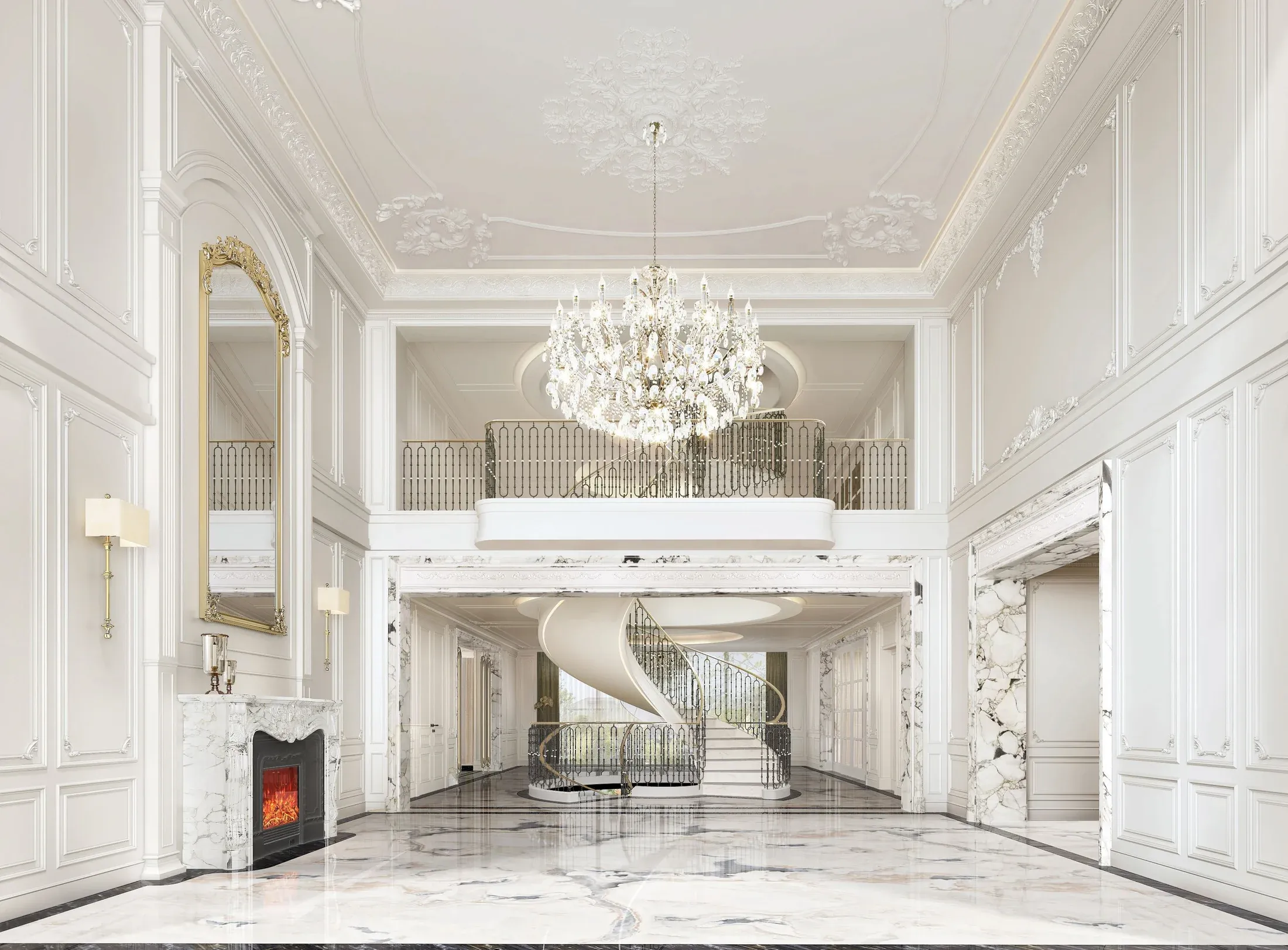 Multi-Level Luxury Residence living room
