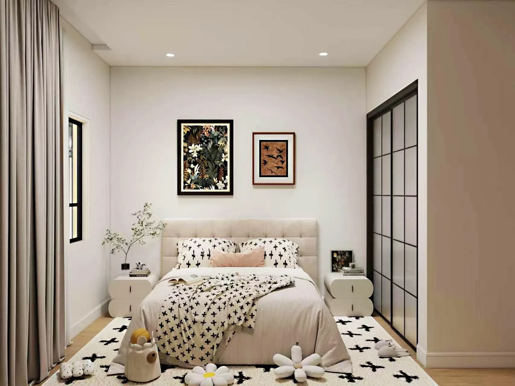 105 Ventura ADU bedroom, interior design proposal