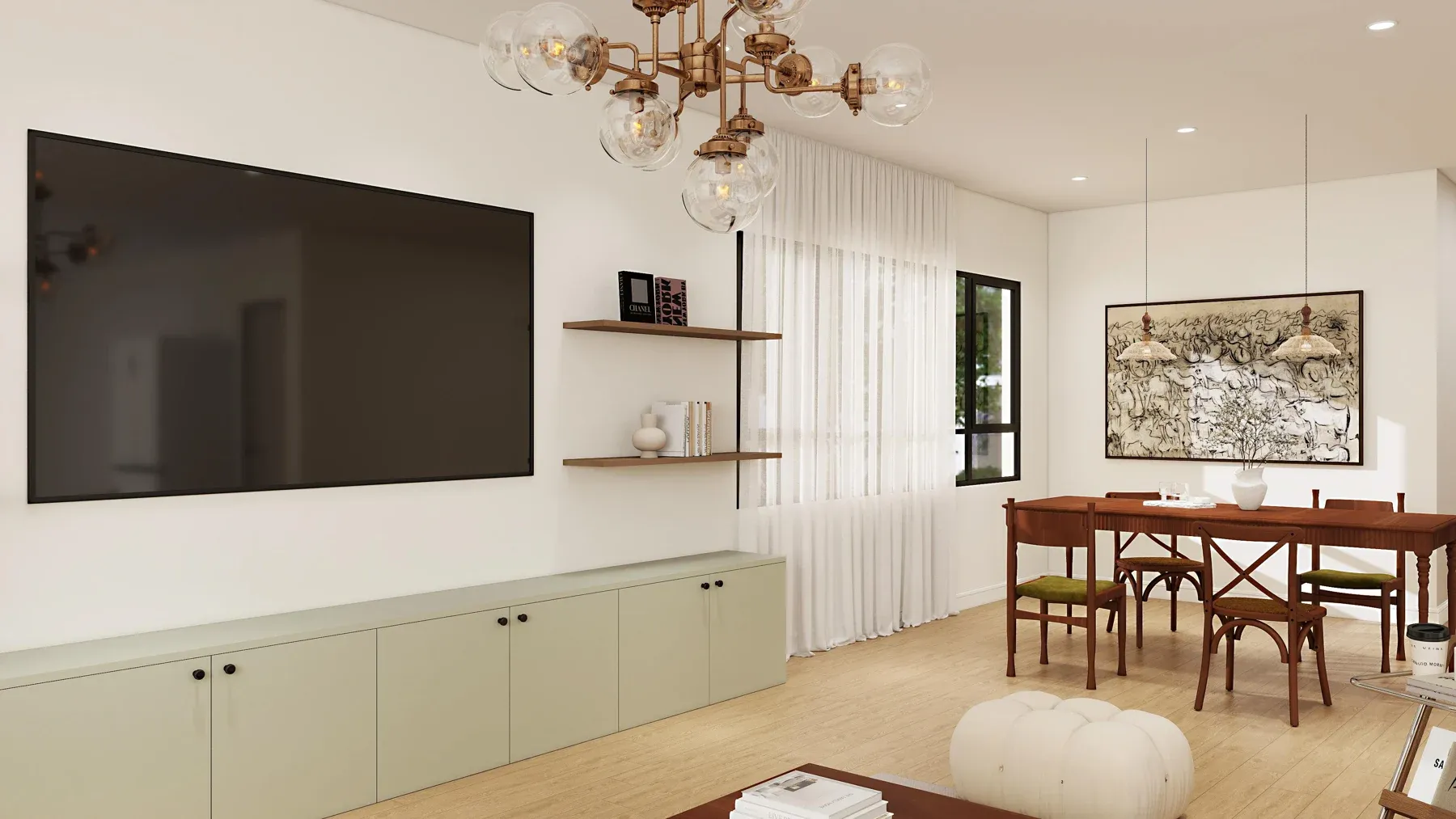 105 Ventura dining room, interior design proposal