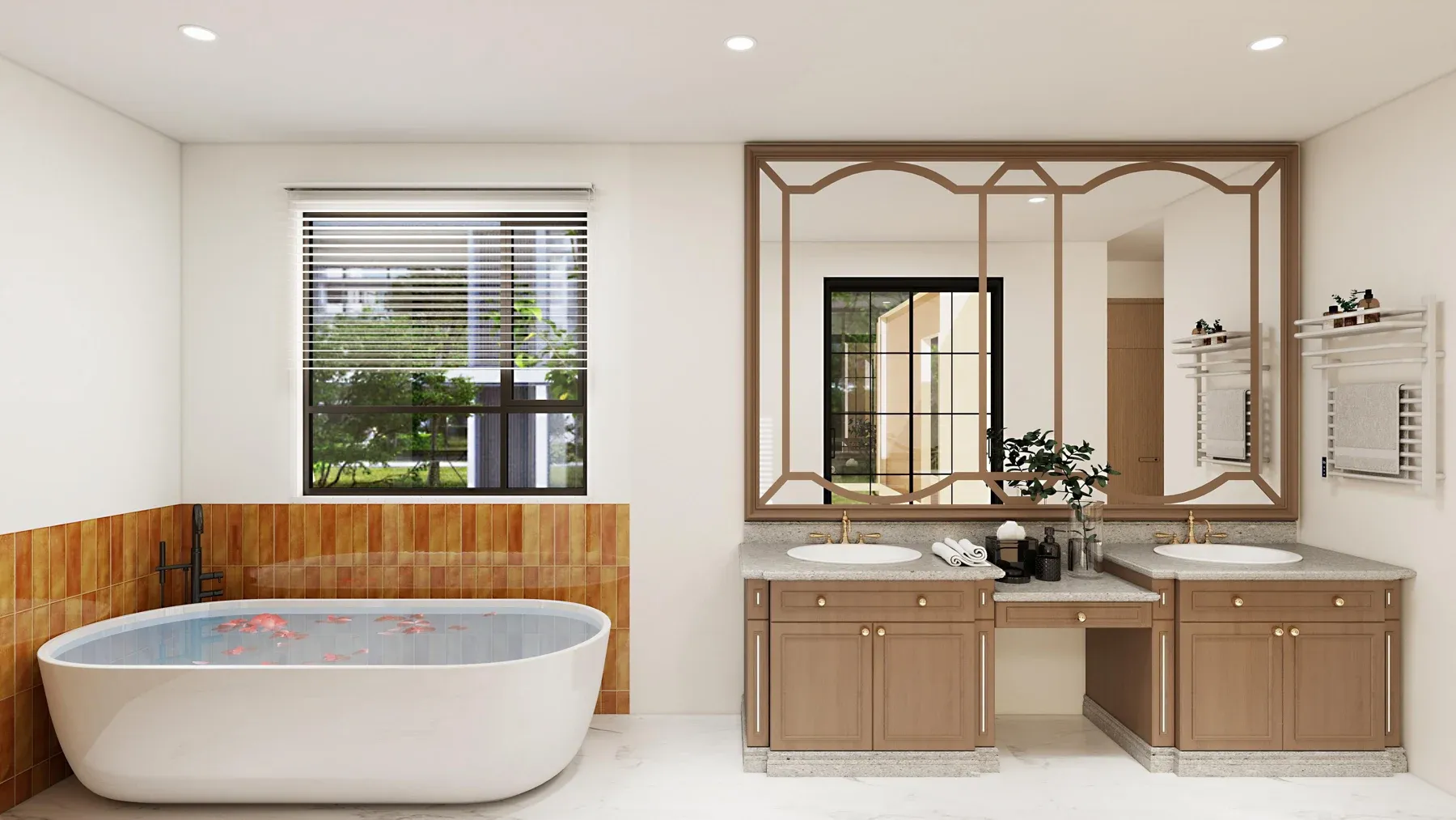 105 Ventura primary bathroom, interior design proposal