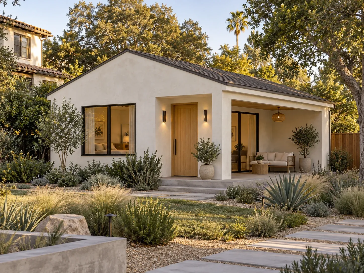 California detached ADU architectural design concept